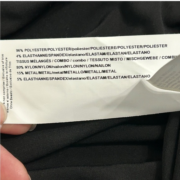 JOSEPH RIBKOFF Black Cardigan 12 W/Open Front & Sheer Long Sleeve Elegant Design - Picture 7 of 8